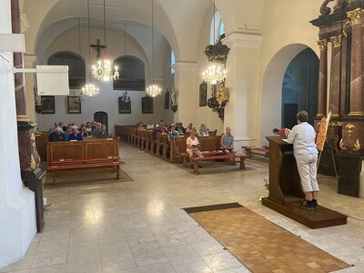 Pilger machten Station in Asparn/Zaya