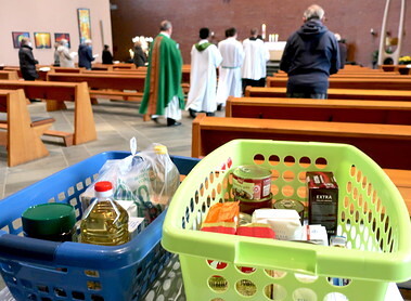 Erntedanksammlung in Unterheiligenstadt