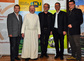 Markus Gerhartinger (Umweltreferent der Erzdiözese Wien), Kräuterpfarrer Benedikt Felsinger, Robert Graner (Energie- und Umweltagentur Niederösterreich), Wolfgang Hamm (Weingutsleiter Stift Klosterneuburg, Armin Haiderer (Präsident der Katholischen A