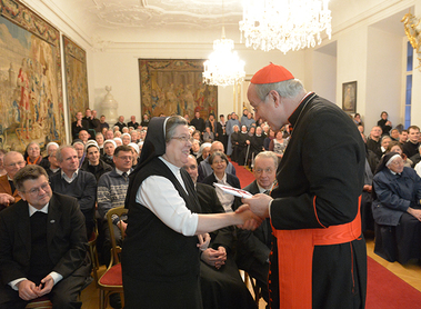 Ordensleute, Kardinal Christoph Schönborn, Sr. Beatrix Mayrhofer