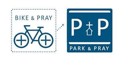 Bike+Pray-Schild