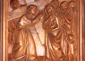8. Station: Jesus begegnet den weinenden Frauen.