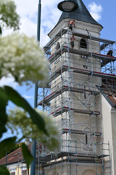 Gerüst fertig aufgebaut