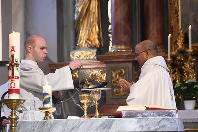 Feier der Osternacht in Gnadendorf