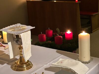 Feier der Roratemesse