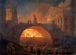 Robert, Hubert (1733-1808): L'incendie de Rome (le 18 juillet 64) (The Fire of Rome, 18 July 64). Entre le 18 et le 24 juillet, la ville de Rome est devastee par un vaste incendie qui aurait ete cause par l'empereur Neron. Pour detourner les soupcons