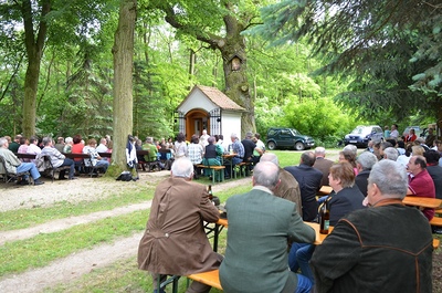 Die Jagdgesellschaft Gnadendorf lud zur Jägermesse bei der Bildeiche ein.