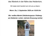 Einweihung Marter nähe Heidentor