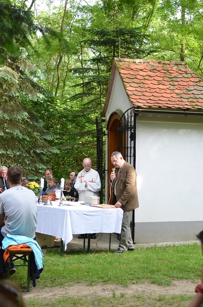 Die Jagdgesellschaft Gnadendorf lud zur Jägermesse bei der Bildeiche ein.