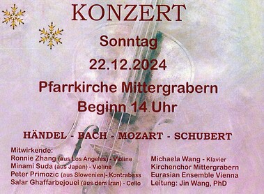 in der Pfarrkirche Mittergrabern / Einladung zum Weihnachtskonzert