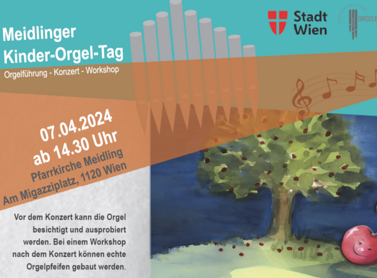Plakat Kinder Orgel Tag Meidling