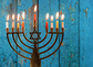 Hanukkah with menorah jewish holiday traditional candelabra with candles Menorah