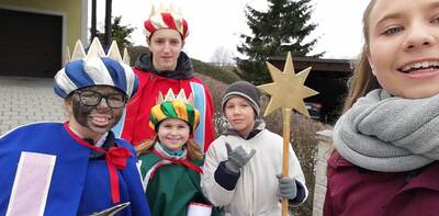 Sternsinger in Gnadendorf unterwegs