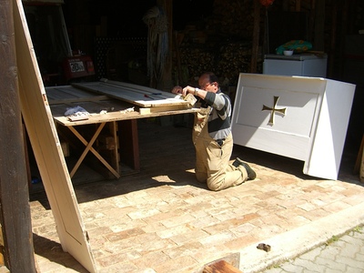 Renovierung Fronleichnamsaltar