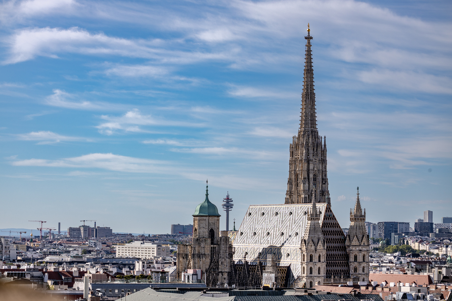 Block auf den Wiener Stephansdom