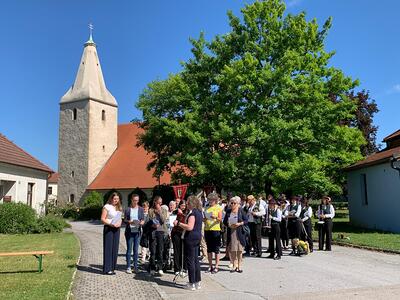 Feier des Fronleichnamsfestes in Ameis