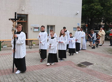 Unsere Ministranten zu Fronleichnam