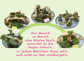 ... und gestalten Brücken aus Ton