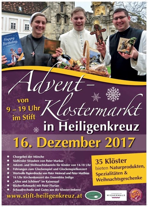 Heiligenkreuzer Advent-Klostermarkt am 16. Dezember