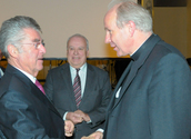 kathbild.at/Rupprecht / Bundespräsident Fischer/Kardinal Schönborn