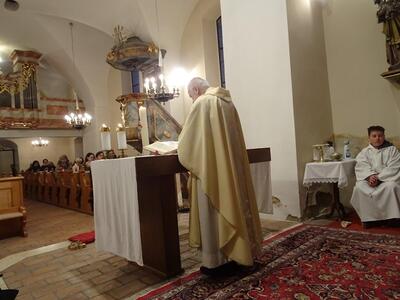Feier der Osternacht in Ameis