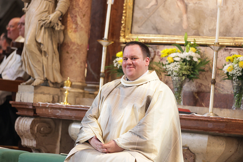 Michael Haller als neugeweihter Priester
