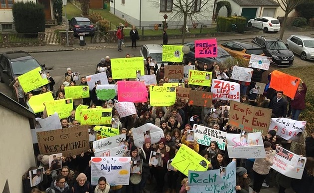 Protest gegen Abschiebung