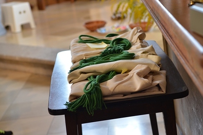 Neue Minis in die Ministrantenschar aufgenommen.