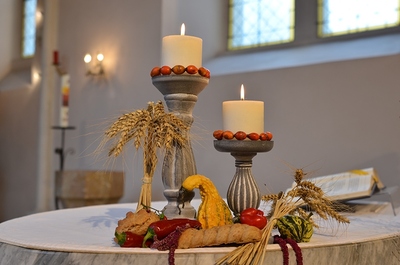 Dekoration zum Erntedankfest