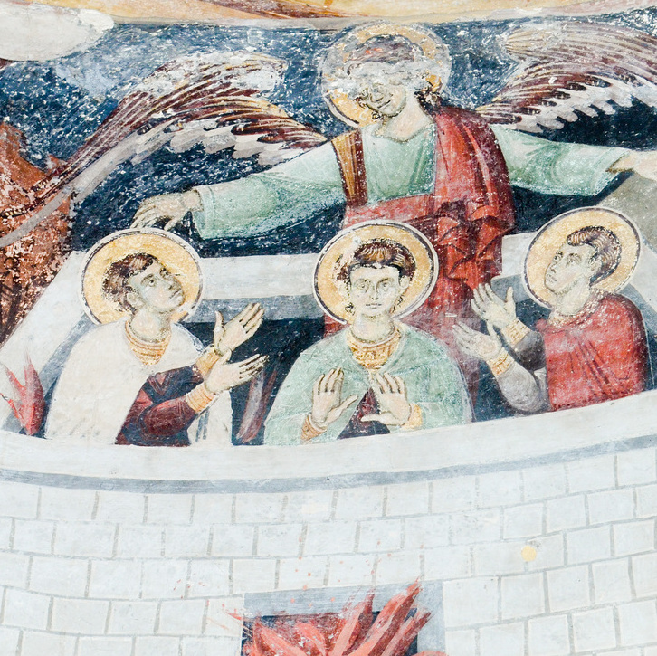 die drei Jünglinge im Feuerofen  (Schutz-) Engel