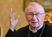  Kardinalstaatssekretär Pietro Parolin  Gewalt Bild Copyright: © Paul Wuthe/Kathpres