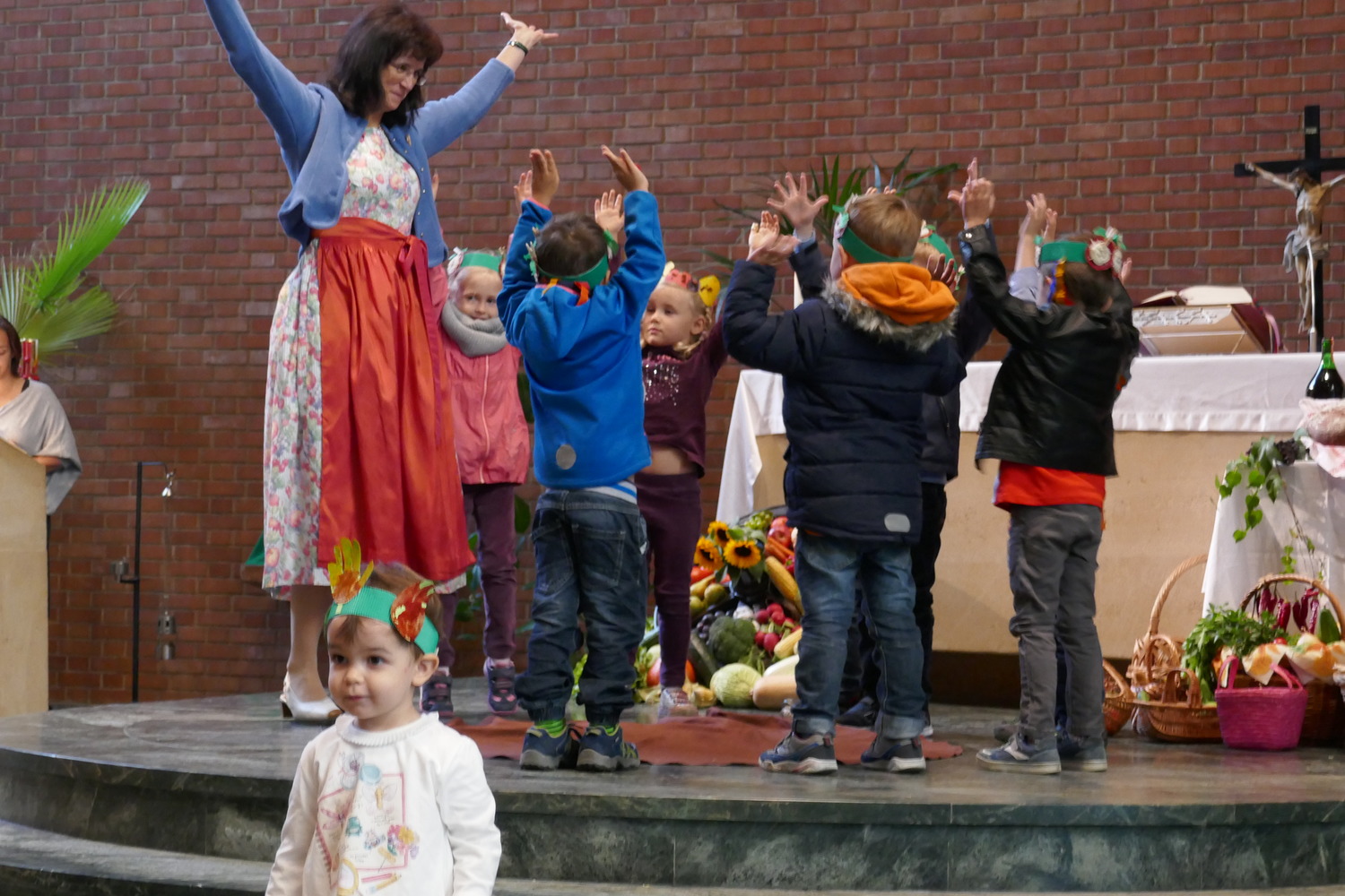 Erntedank-Gottesdienst mit unserem Kindergarten