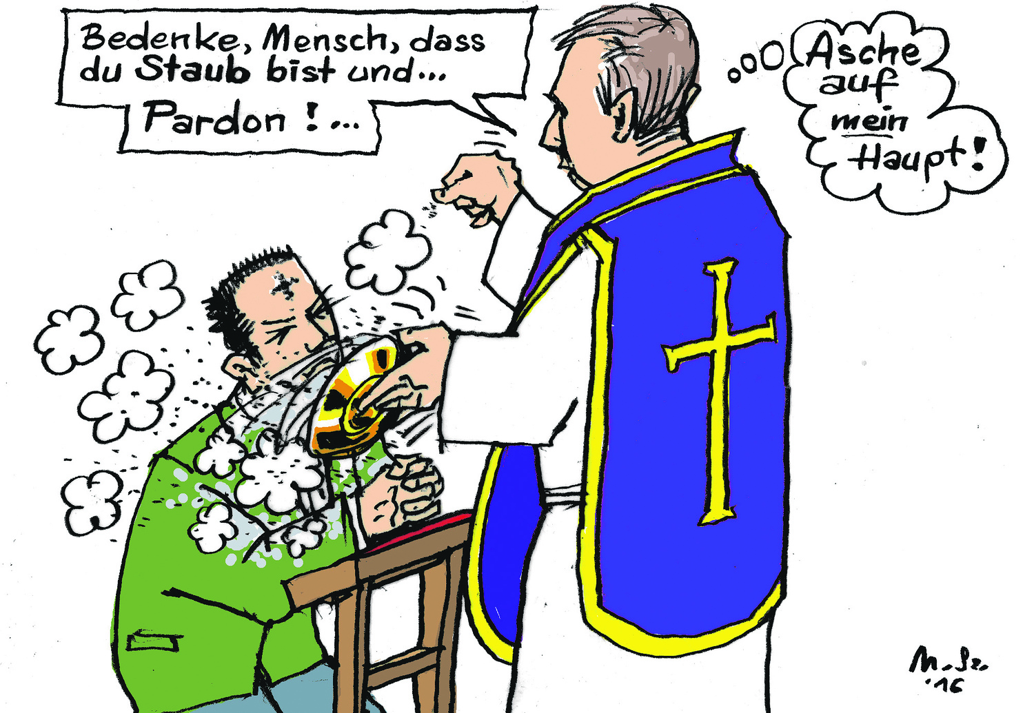 Zeichnung Aschenritus