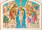Johannes der Täufer tauft Jesus im Jordan; Ikone in St. Barbara - griechisch-kaholische Kirche