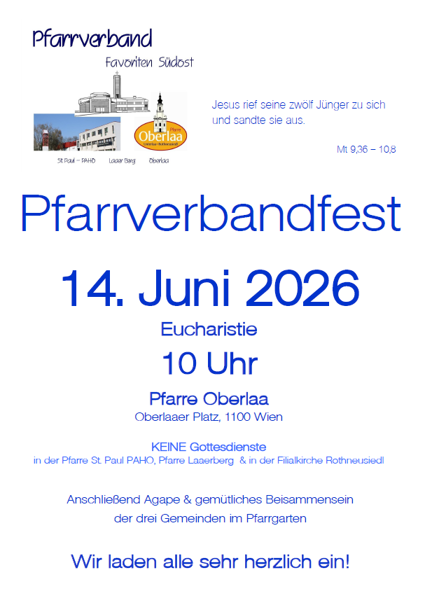 Pfarrverbandsfest 2026 (Oberlaa)