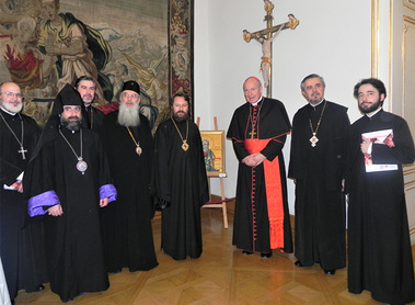 Kardinal Schönborn mit Vertretern orthodoxer Kirchen / EDW