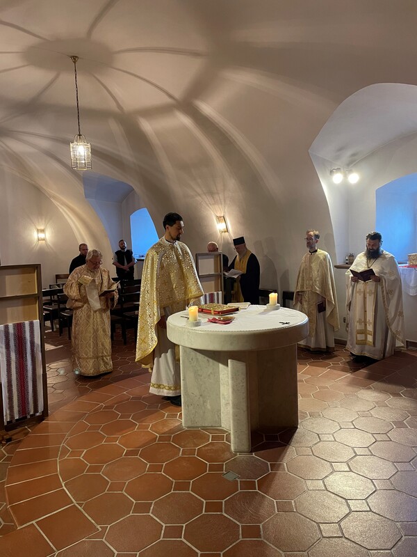 Priesterexerzitien 2023 / GV Yuriy Kolasa göttl. Liturgie