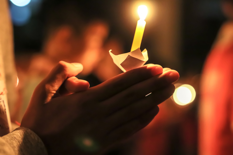 Candle light, worship