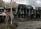 Zerstörte Häuser in der Ostukraine nahe der russischen Grenze.