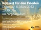 Stephansdom: Konzert für den Frieden mit Musikern aus Ukraine und Russland am Dienstag