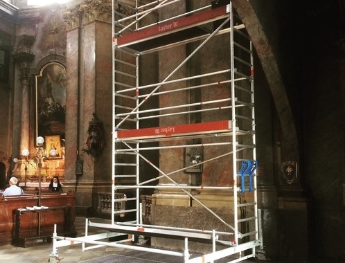 Renovierung des Portals der Salesianerinnen