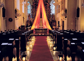 Lichtinstallation in der Kirche/Karin Strohmaier