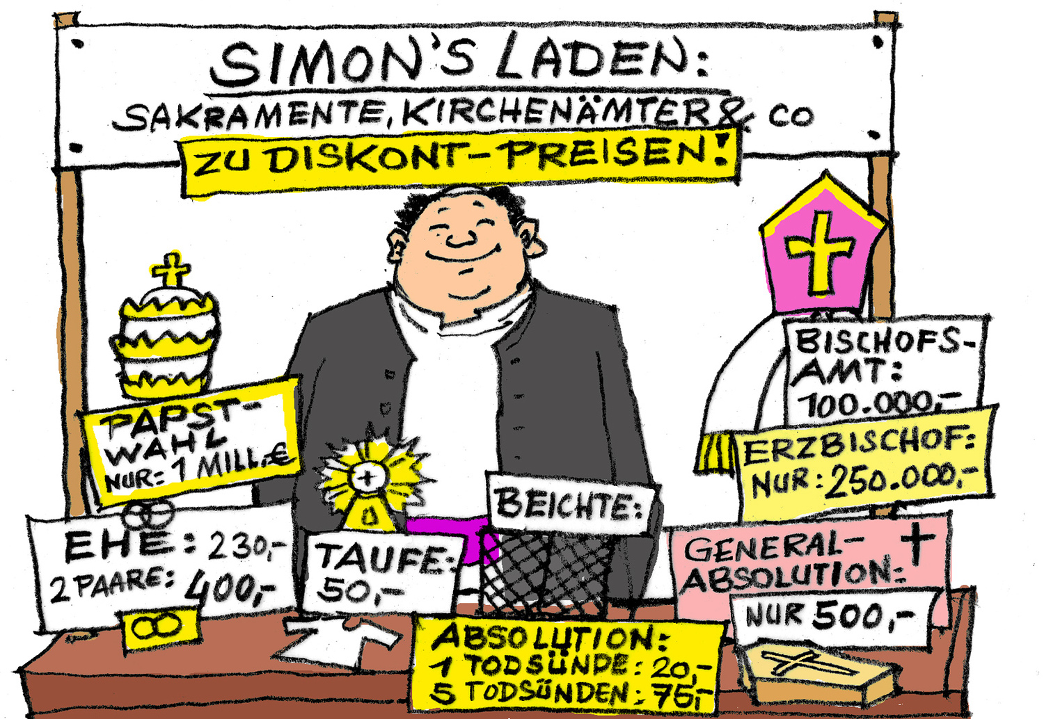 Zeichnung Simonie