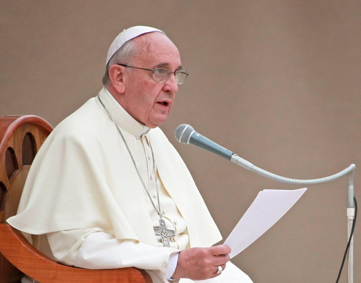 Papst Franziskus, Ansprache, Rede