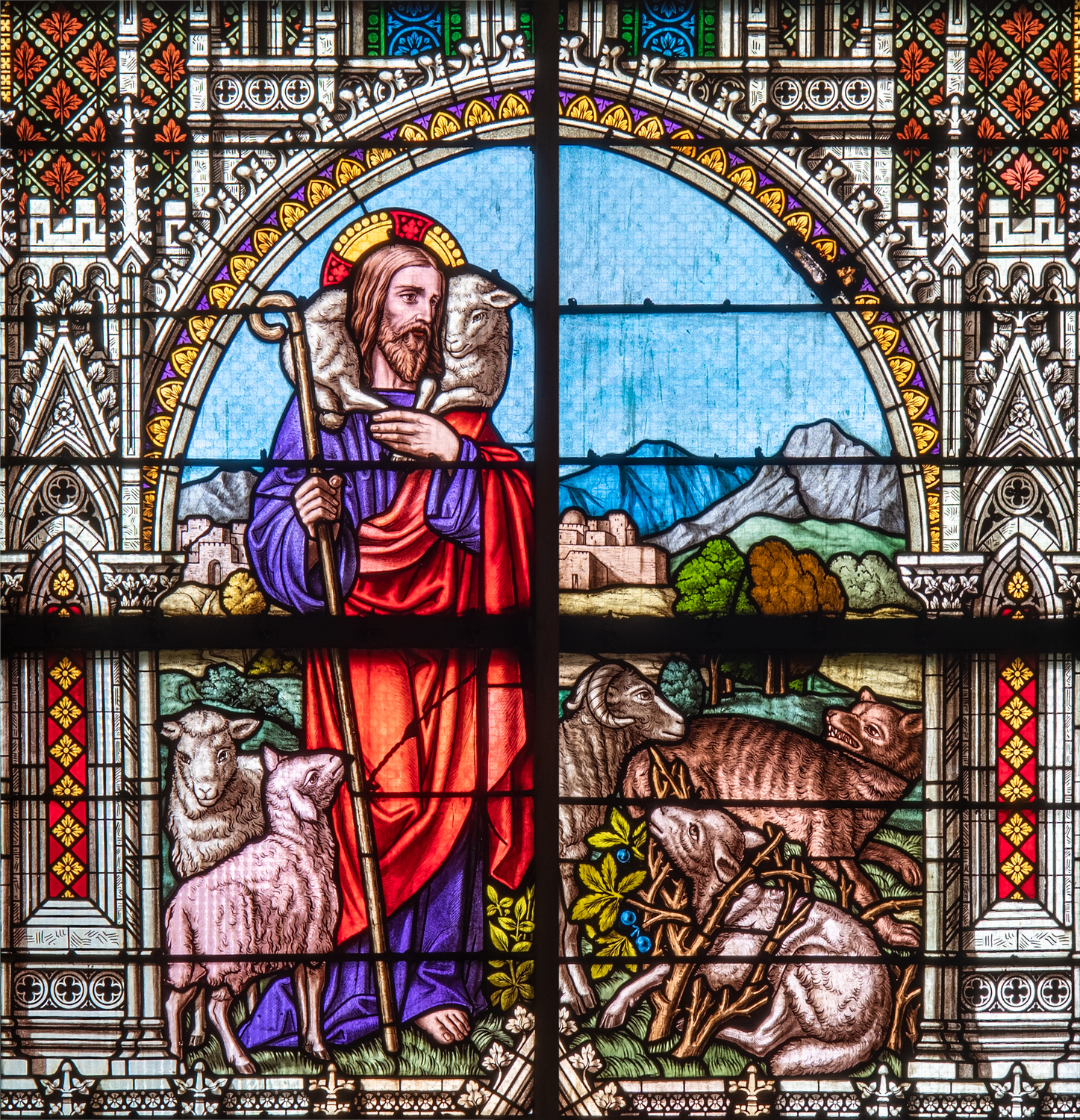 Das Bild von Gott als dem guten Hirten findet sich schon im Alten Testament in Psalm 23. Hier heißt es: „Der Herr ist mein Hirte, nichts wird mir fehlen“ (Ps 23, 1-6). Im neuen Testament spricht Jesus von sich selbst als dem guten Hirten, welcher sei