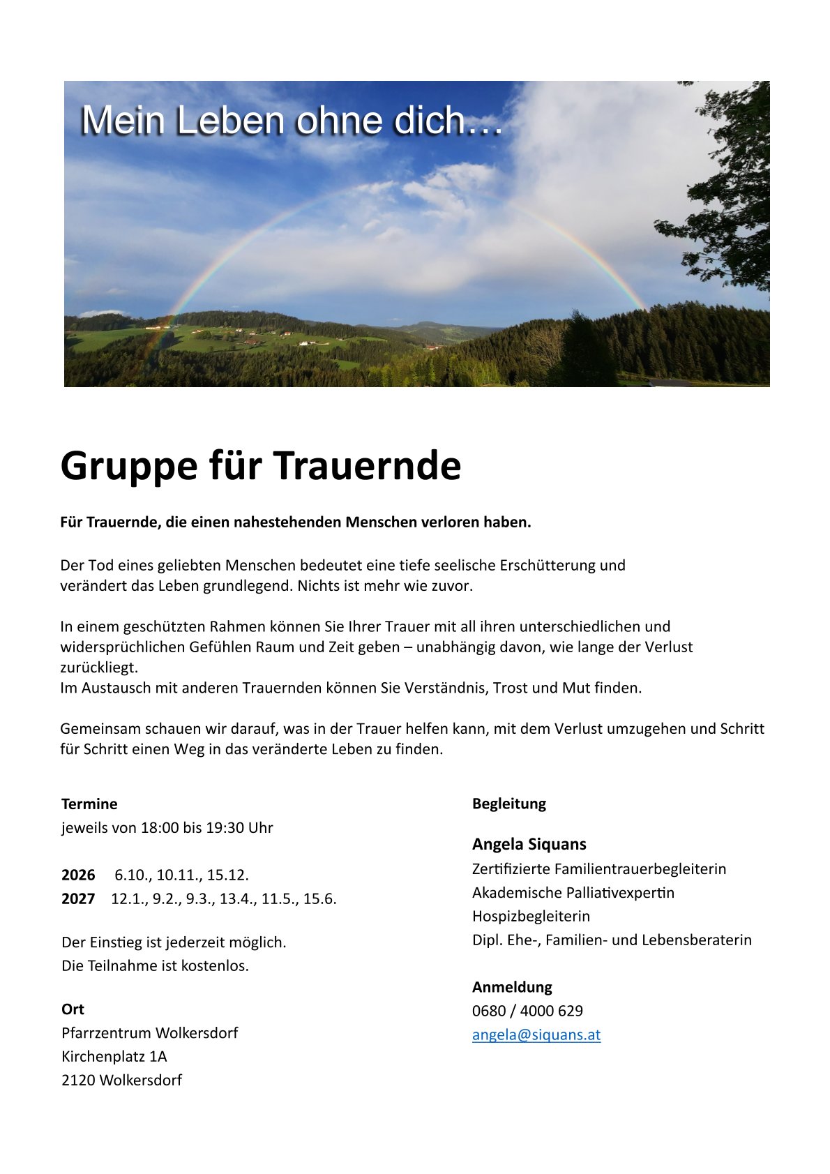 Trauergruppe / Angela Siquans