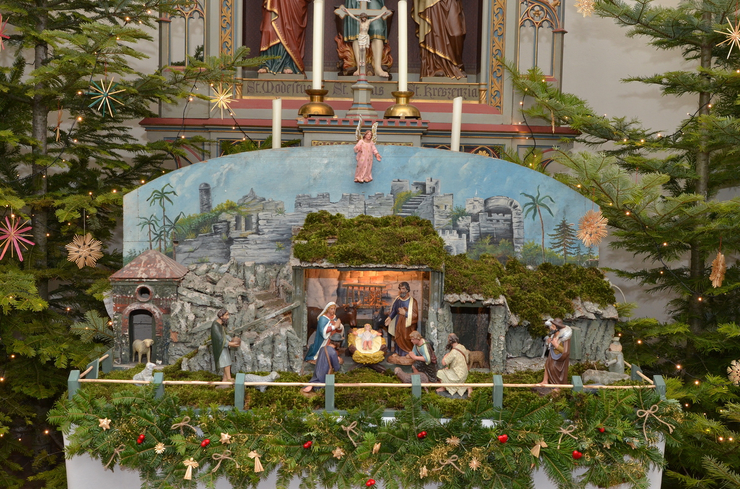 Krippe in der Kirche in Michelstetten