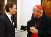 Außenminister Sebastian Kurz und Kardinal Christoph Schönborn/Dragan Tatic