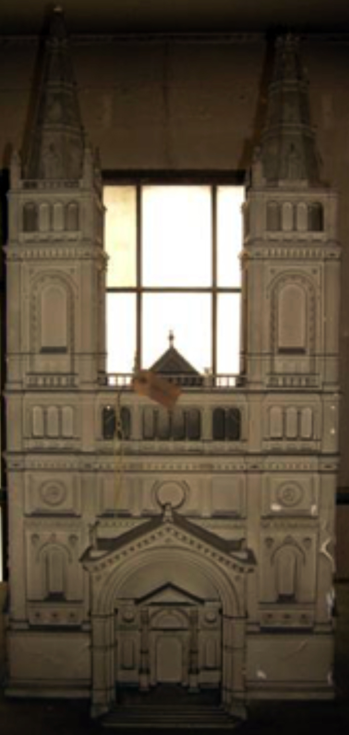 Gipsmodell der Breitenfelder Pfarrkirche