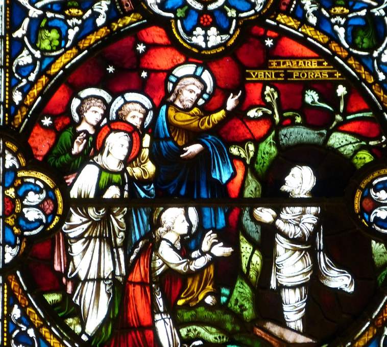 Kirchenfenster mit Lazerus